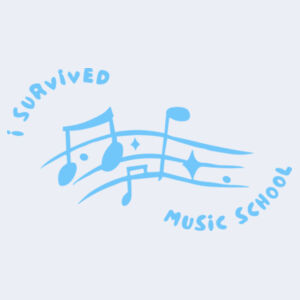I Survived Music School Midweight Crewneck  Design
