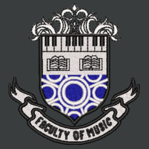 Faculty of Music Crest Midweight Crewneck  Design
